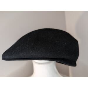 Lake of the Isles 100% wool black paperboy hat